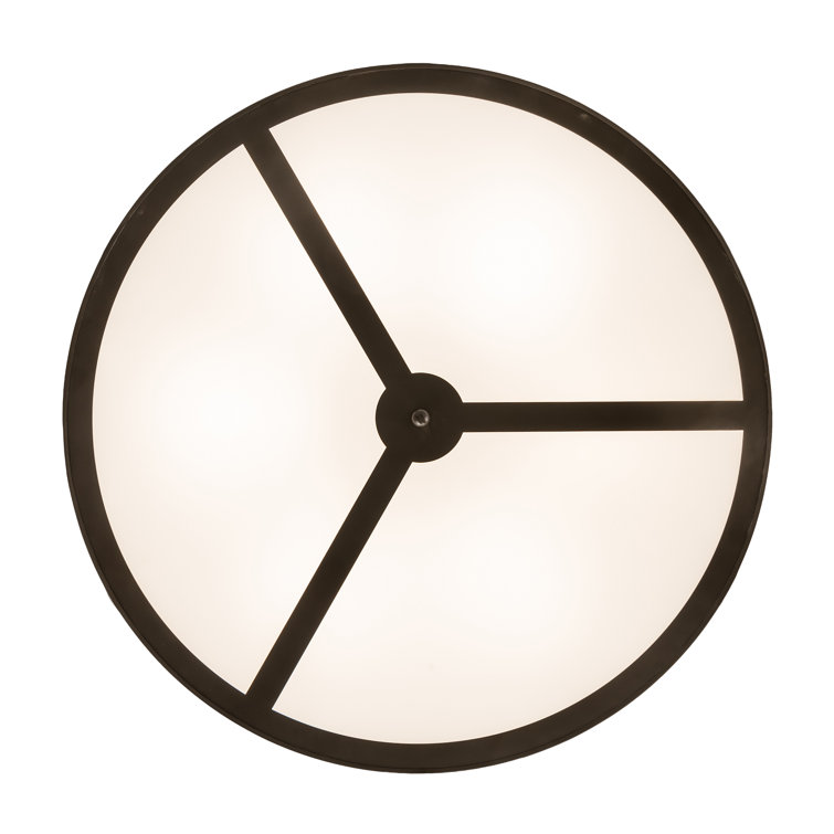 Timeless Bronze 36" Indoor/Outdoor Drum LED Ceiling Light