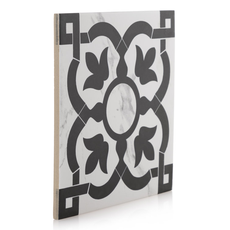 Elegant 9" x 9" Matte Gray Porcelain Square Tile with Water Protection