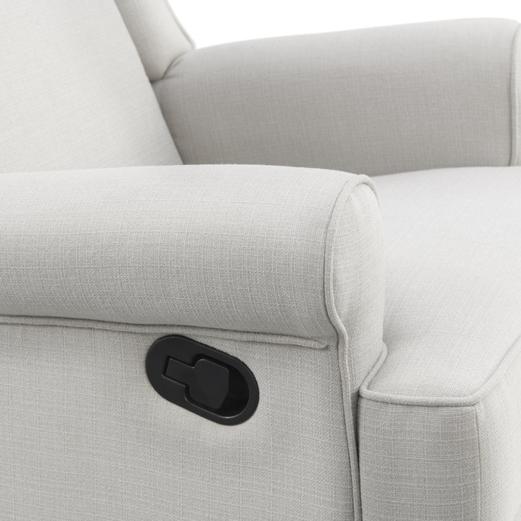 Teegan Sand Swivel Glider Recliner with Plush Wingback Design
