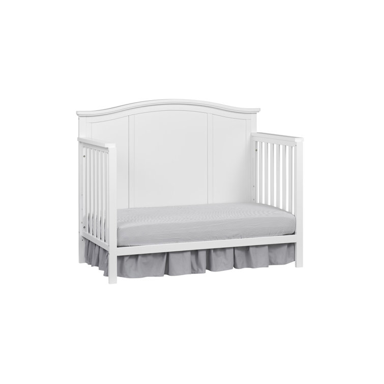 Snow White Solid Wood 4-in-1 Convertible Crib