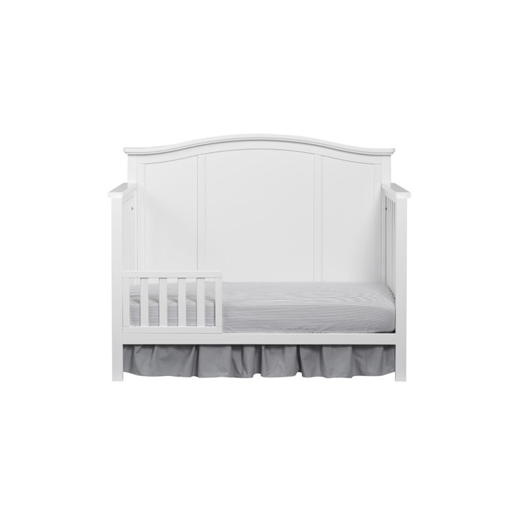 Snow White Solid Wood 4-in-1 Convertible Crib