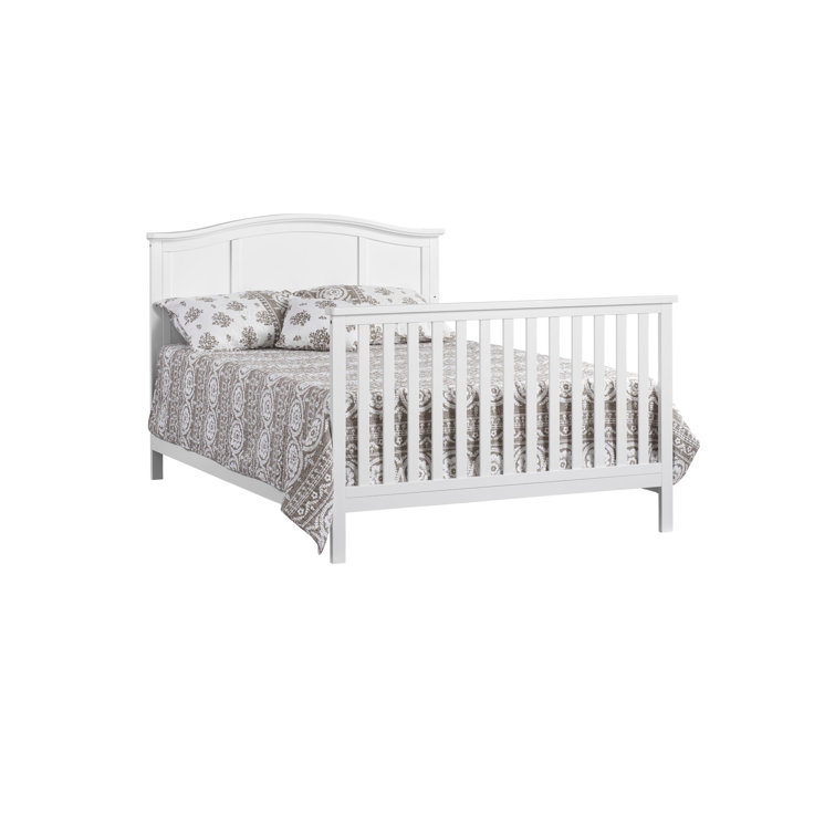 Snow White Solid Wood 4-in-1 Convertible Crib