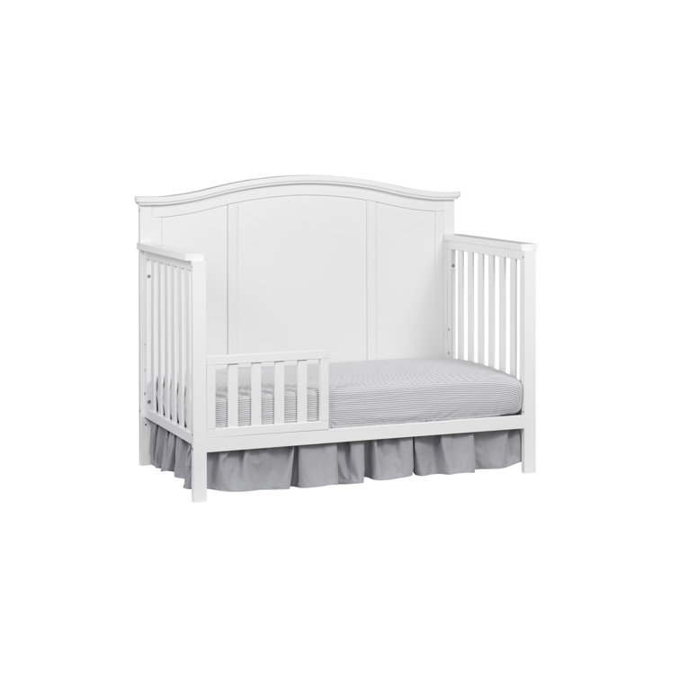 Snow White Solid Wood 4-in-1 Convertible Crib