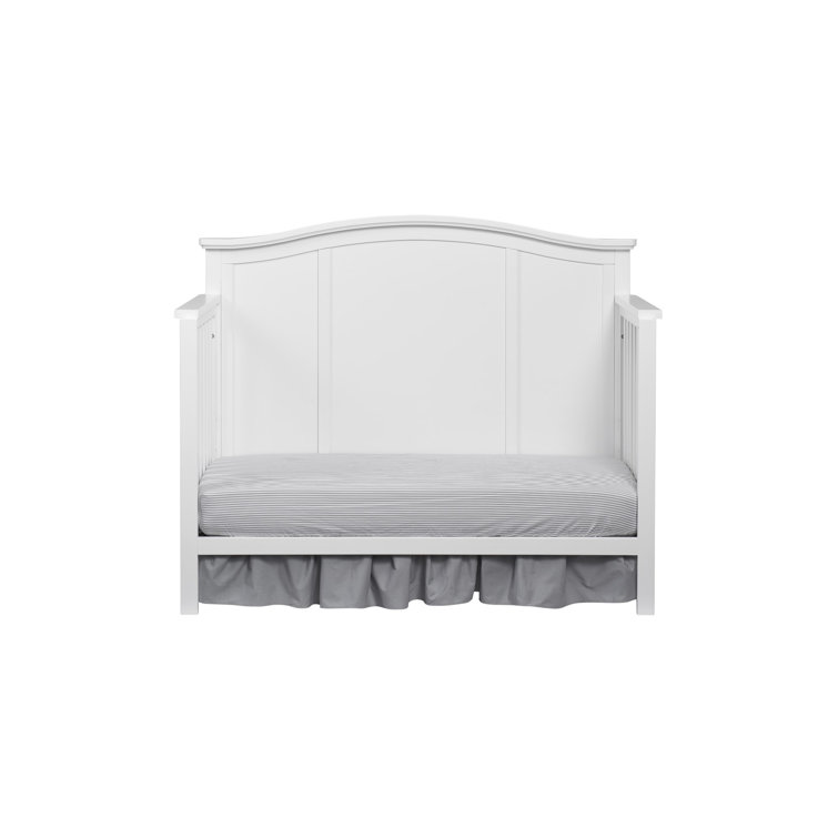 Snow White Solid Wood 4-in-1 Convertible Crib