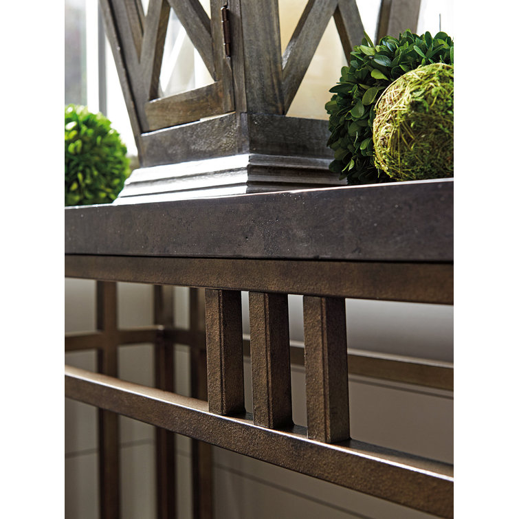 Montera Elegance Stone-Top Bed with Textured Metal Frame