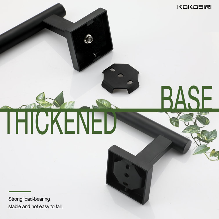 Matte Black Stainless Steel Wall Mounted Toilet Paper Holder