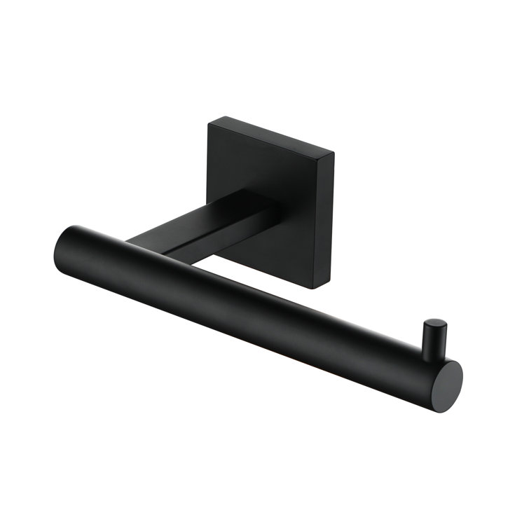 Matte Black Stainless Steel Wall Mounted Toilet Paper Holder