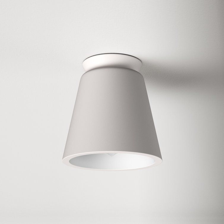 Bisque Ceramic LED Indoor/Outdoor Flush Mount Light