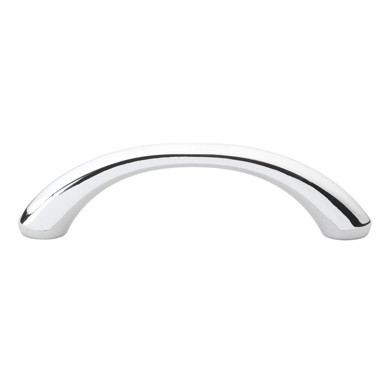 Polished Chrome Modern Cabinet Pulls with Mounting Hardware, Set of 10