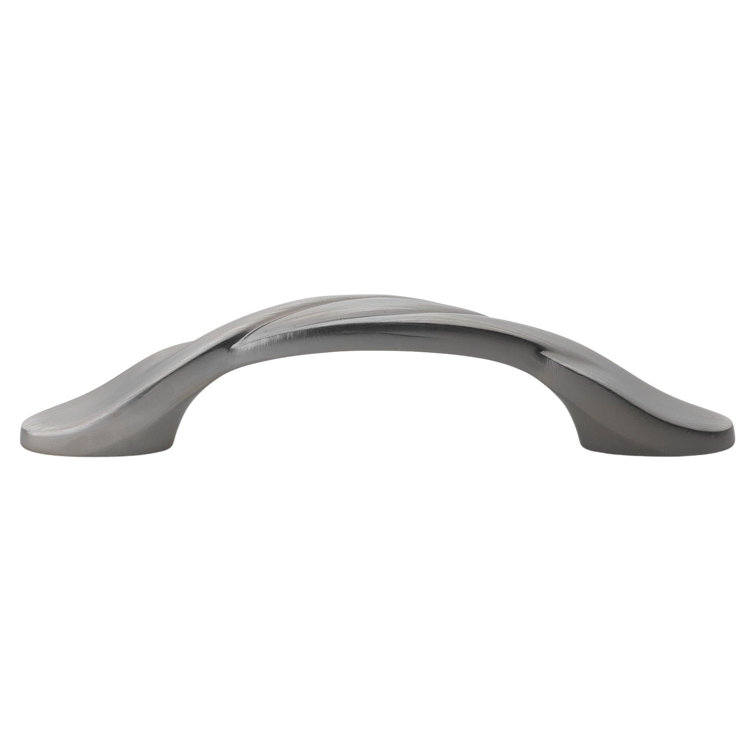 Satin Pewter Brushed Cabinet Pull with Mounting Hardware