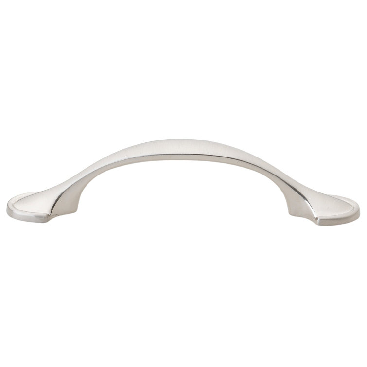 Satin Nickel 6" Traditional Arch Cabinet Pulls with Mounting Hardware