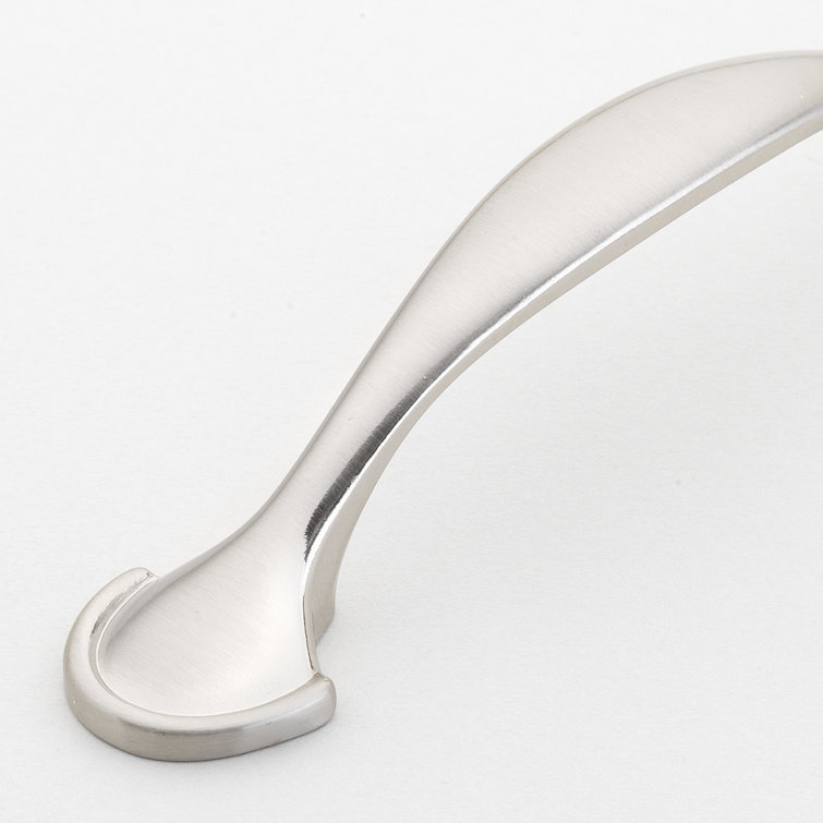 Satin Nickel 6" Traditional Arch Cabinet Pulls with Mounting Hardware