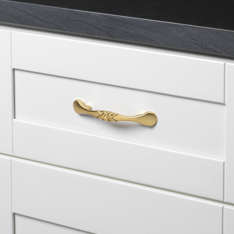 4.75'' Brass Gold Braided Cabinet Pull Bar with Mounting Hardware