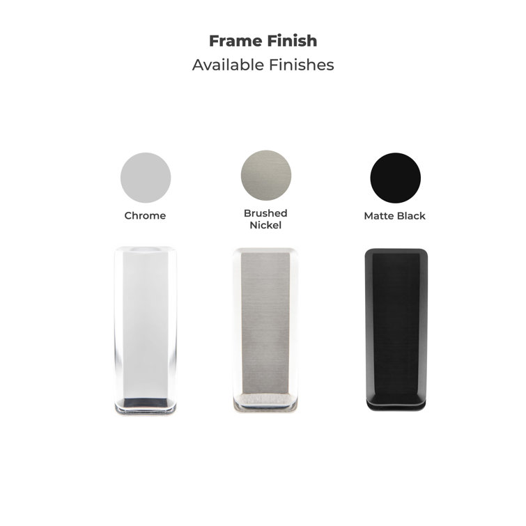 Matte Black Semi-Frameless Sliding Shower Door with Clear Glass