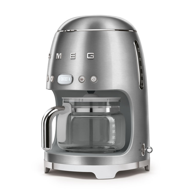 Stainless Steel Retro 10-Cup Drip Coffee Machine