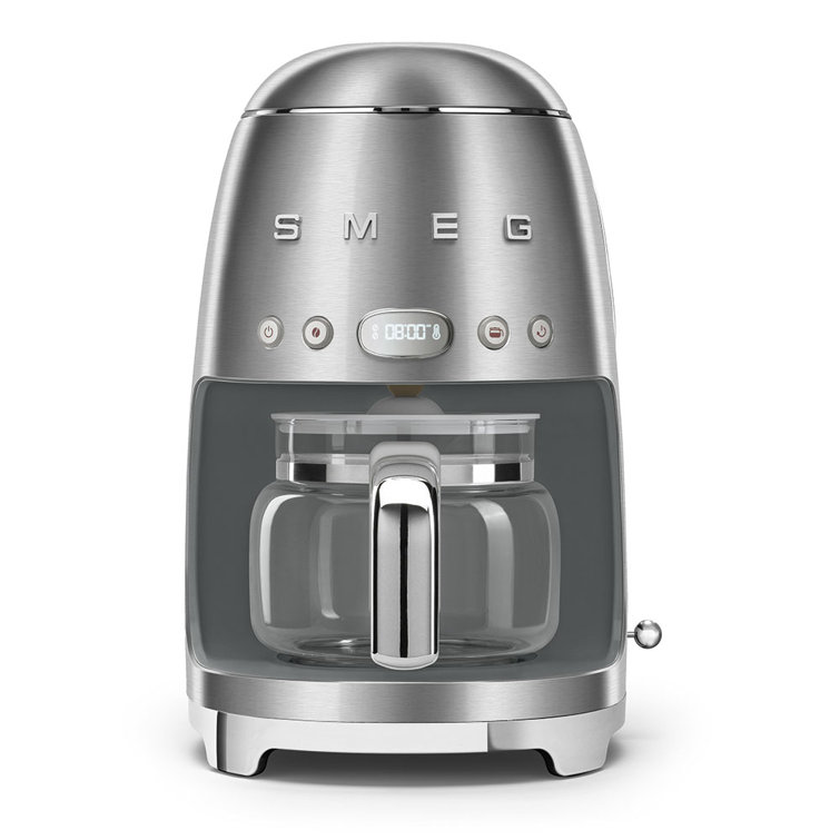 Stainless Steel Retro 10-Cup Drip Coffee Machine