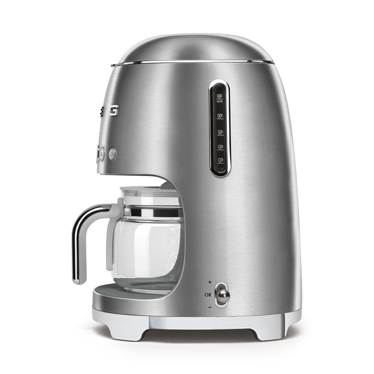 Stainless Steel Retro 10-Cup Drip Coffee Machine