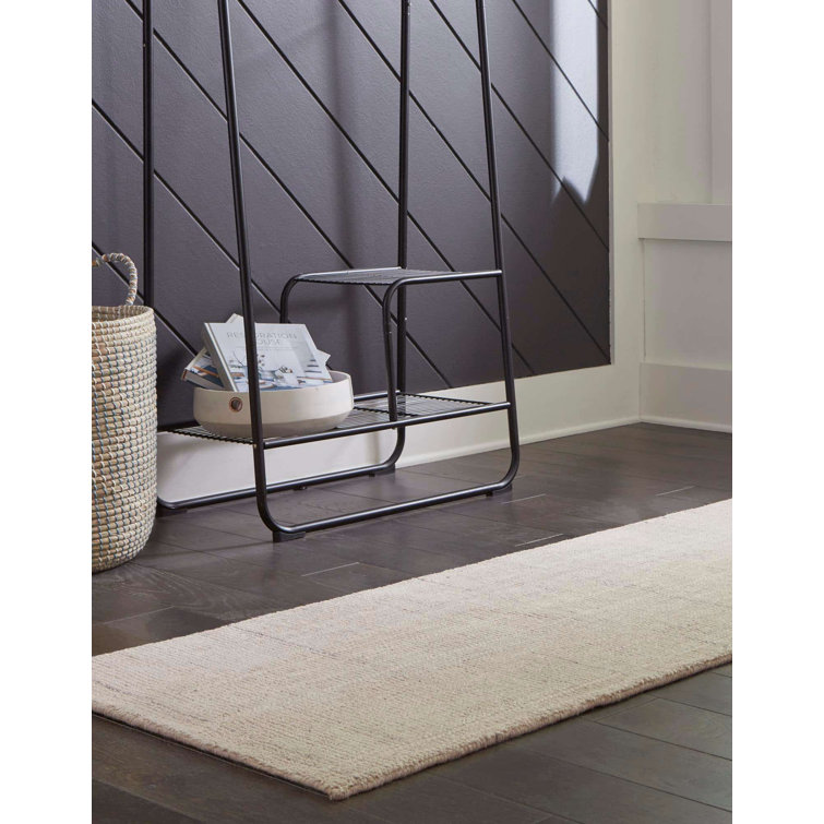 Vanilla Bean Wool Handmade Runner Rug