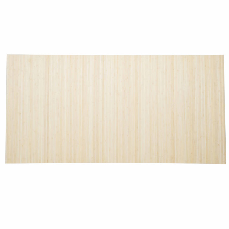 Natural Bamboo 48" x 96" Textured Wainscoting Wall Panel