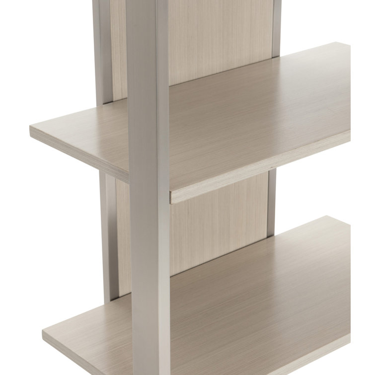 Paloma Transitional 74'' Gray Wood Etagere with Adjustable Shelves