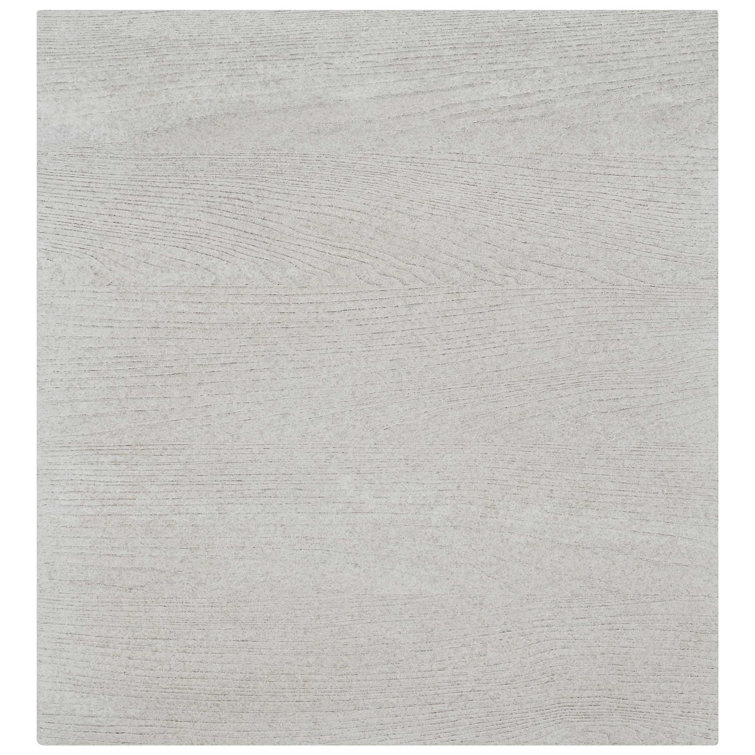 Off-White Rectangular Transitional Wood End Table