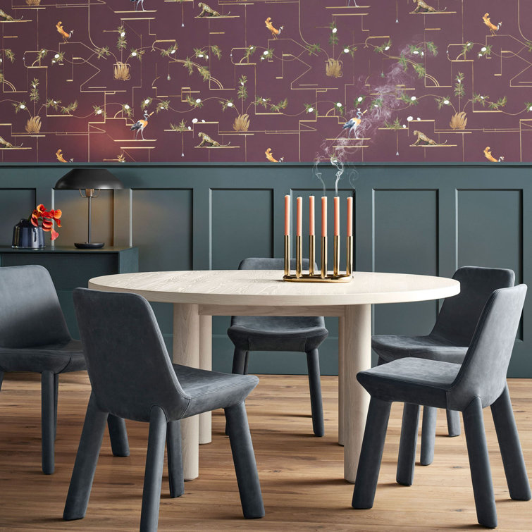 Large Brass Metal Candelabra with Shiny Steel Pillars