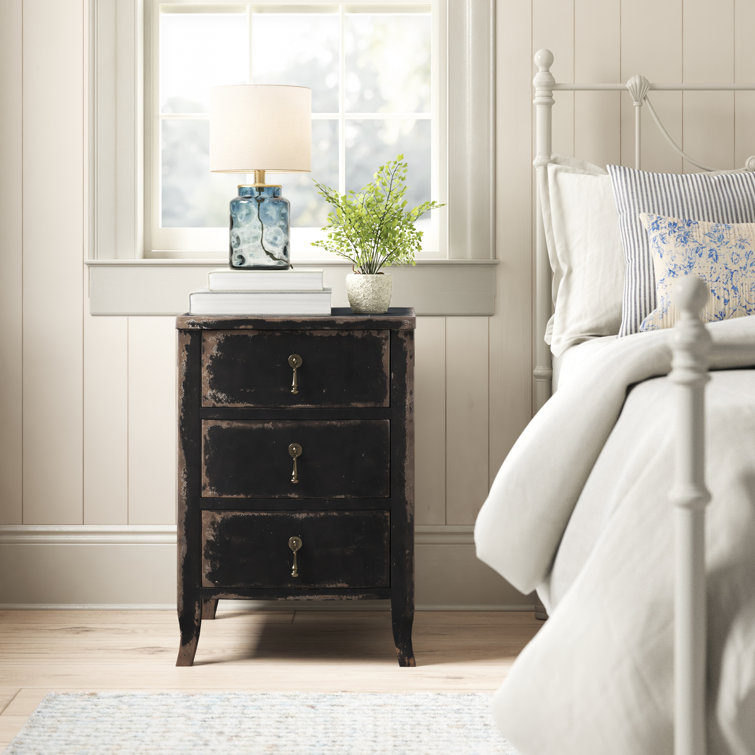Blandy Rustic Heirloom 3-Drawer Nightstand