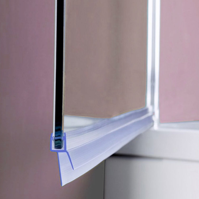 28" x 80" Frameless Clear Glass Pivot Shower Door with Matte Black Hardware