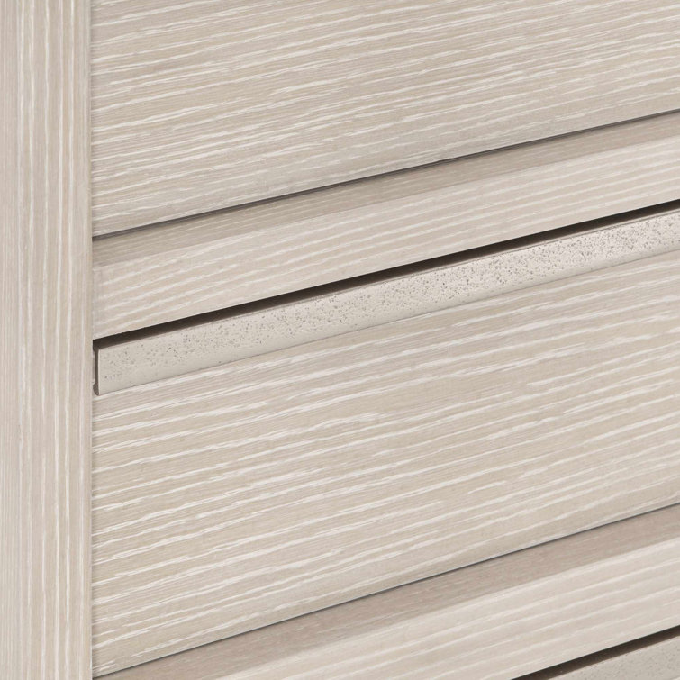 Transitional Beige Ash and Oak 2-Drawer Nightstand