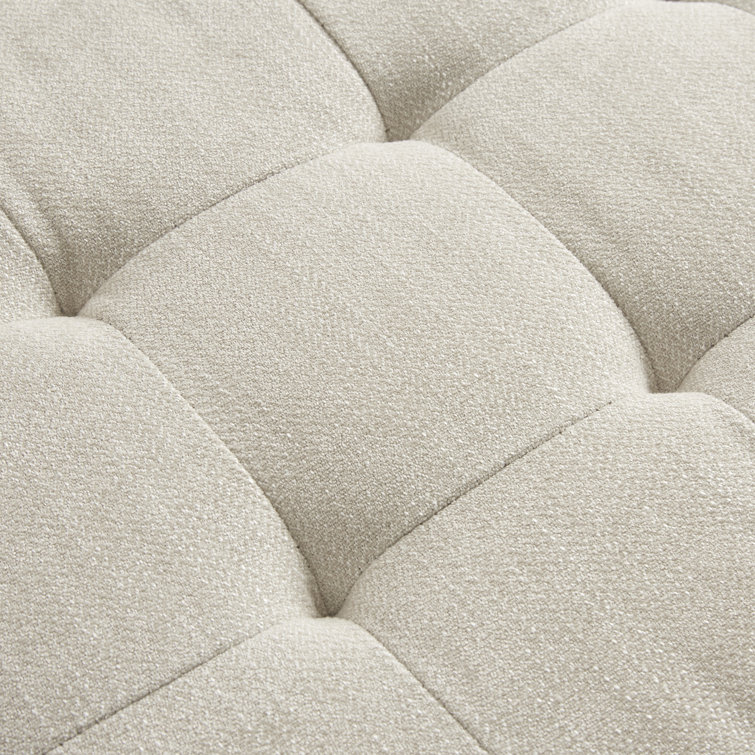 Gillian Cream Upholstered Storage Bench with Flip Top