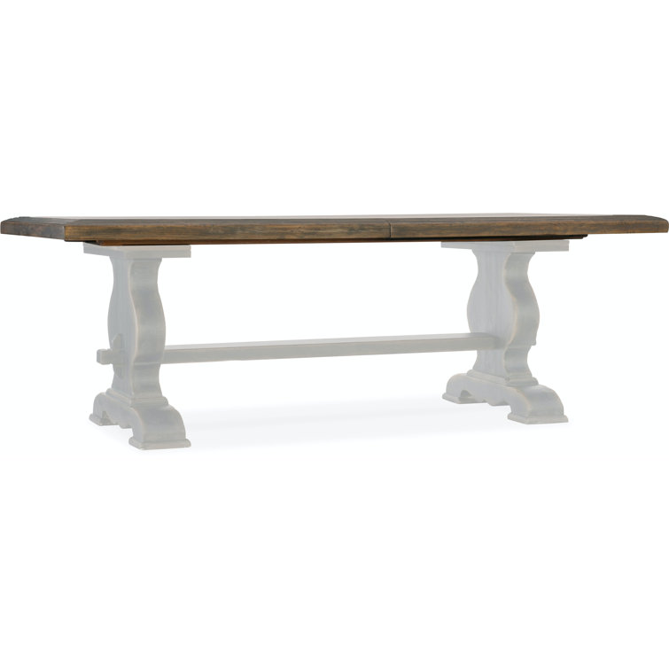 Hill Country Black and Brown Extendable Dining Table