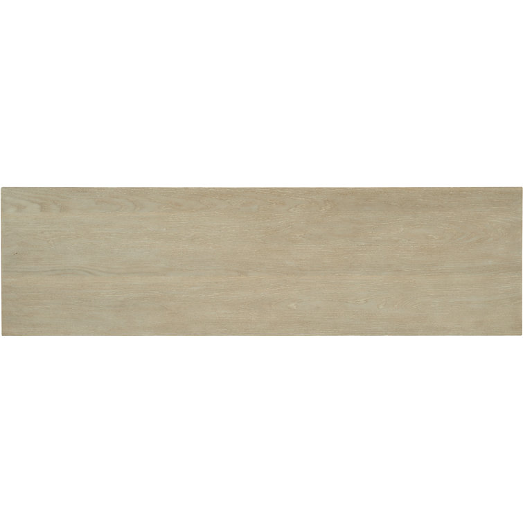 Cascade Transitional 6-Drawer Light Wood & Gray Dresser