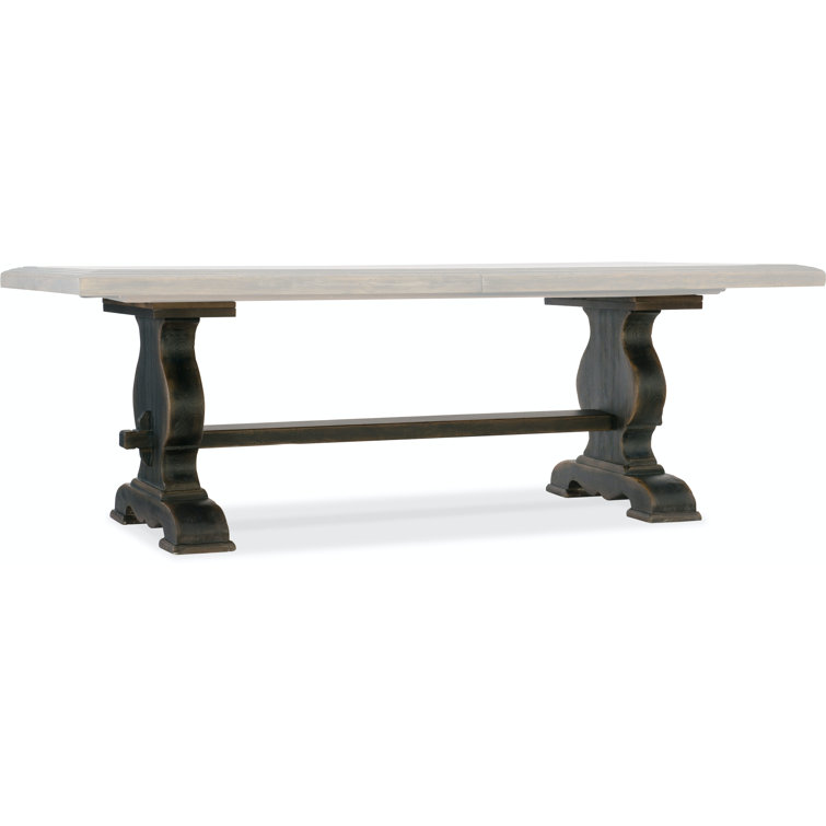 Hill Country Black and Brown Extendable Dining Table