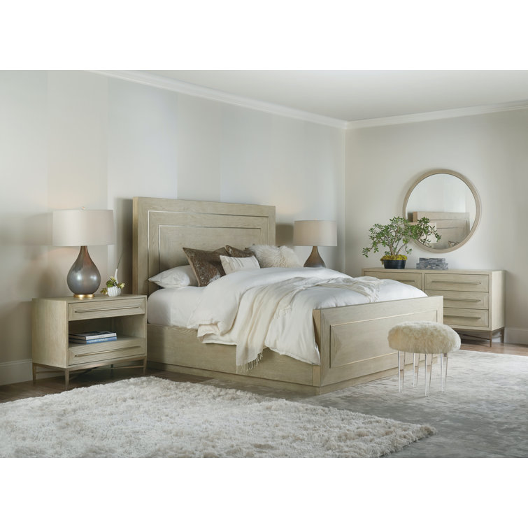 Cascade Transitional 6-Drawer Light Wood & Gray Dresser
