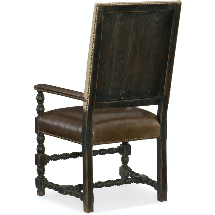 Hill Country Black and Brown Extendable Dining Table