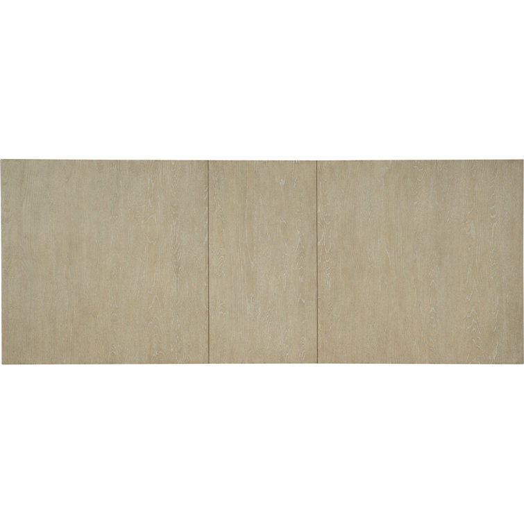 Beige Oak Extendable Farmhouse Dining Table