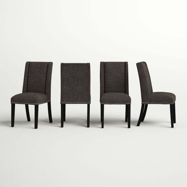 Elegant Heritage Upholstered Side Chair in Noble Brown