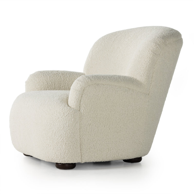 Sheepskin Natural Contemporary 35.5" Accent Chair