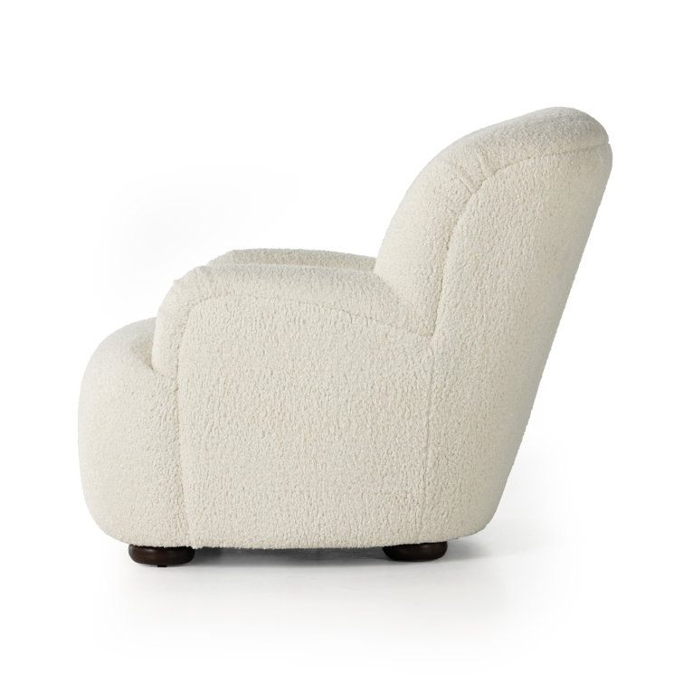 Sheepskin Natural Contemporary 35.5" Accent Chair