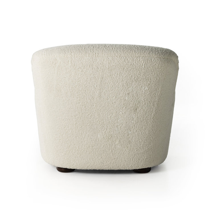 Sheepskin Natural Contemporary 35.5" Accent Chair