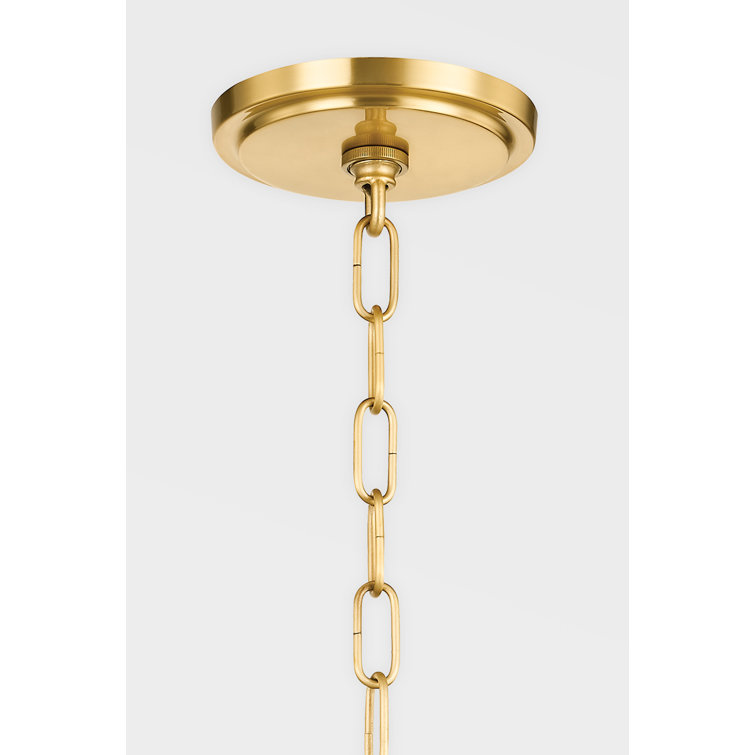Orlando Aged Brass 1-Light Indoor/Outdoor Drum Pendant
