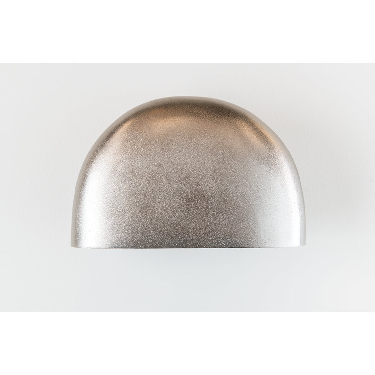 Nickel Dimmable LED Wall Sconce with Dome Shade