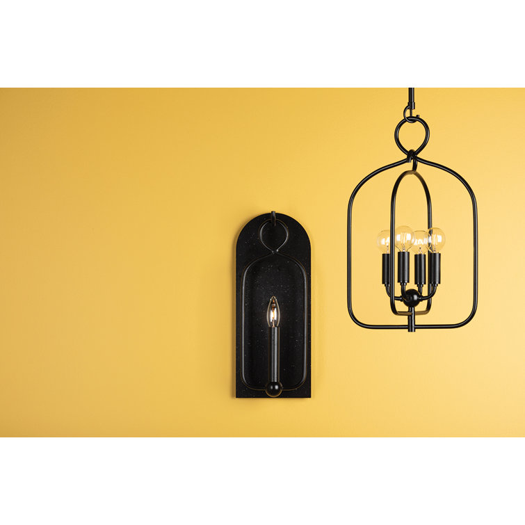 Mallory Aged Iron Dimmable 1-Light Wall Sconce