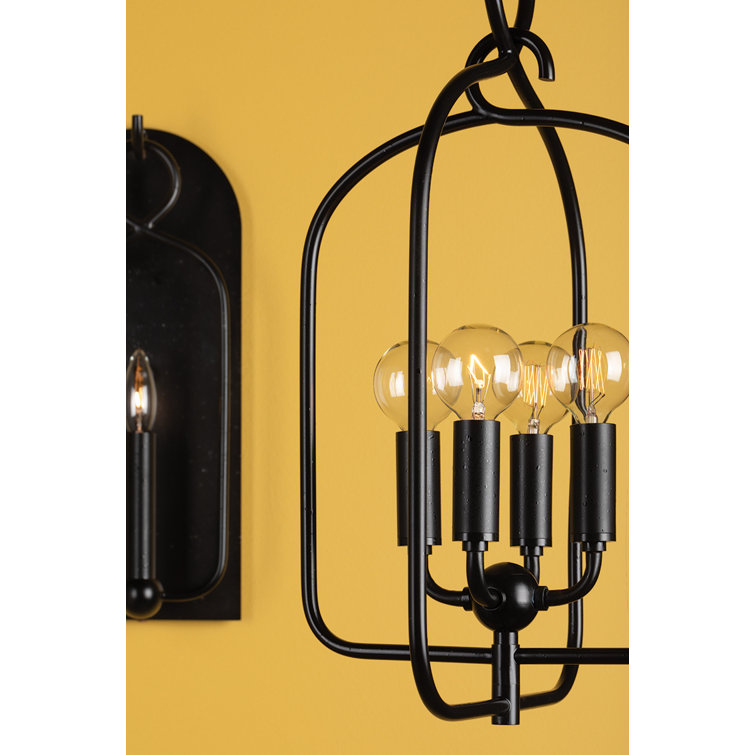 Mallory Aged Iron Dimmable 1-Light Wall Sconce
