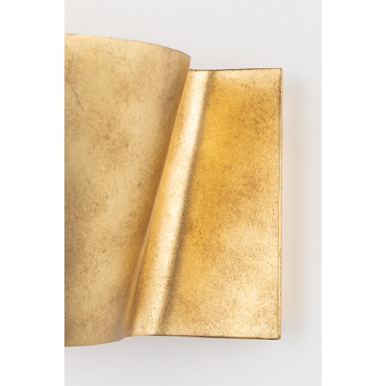 Reeve Vintage Gold Leaf 1-Light Energy Star Wall Sconce