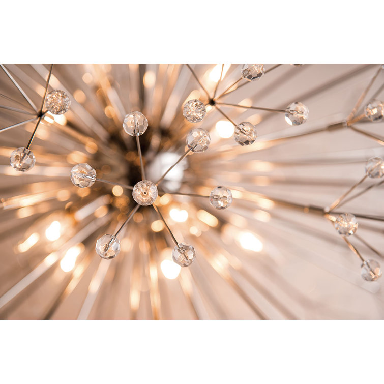 Aged Brass Elegance 16-Light Chandelier with Faceted K9 Crystal