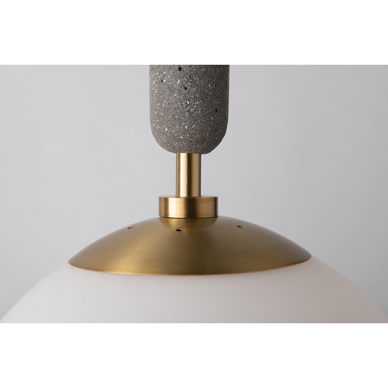 Brielle Aged Brass 4-Light Globe Pendant