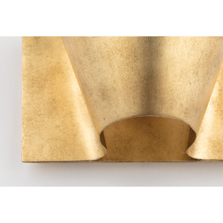 Reeve Vintage Gold Leaf 1-Light Energy Star Wall Sconce