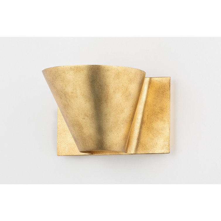 Reeve Vintage Gold Leaf 1-Light Energy Star Wall Sconce