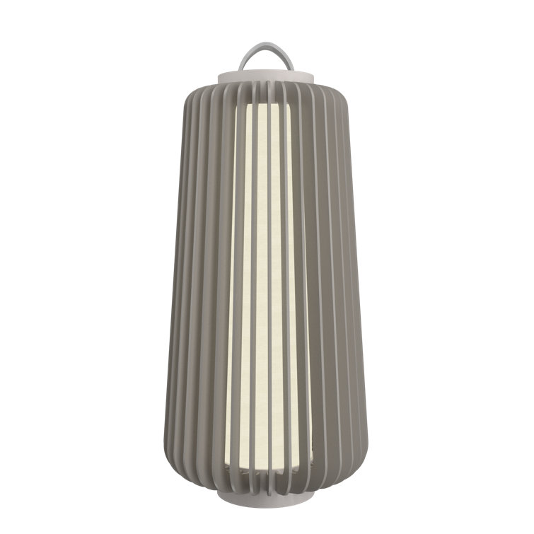 Imbuia Wood LED Table Lamp with Natural Veneer Finish